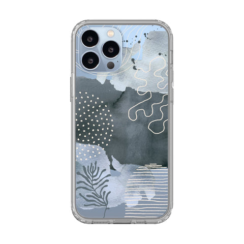 iPhone 13 Pro Max Navy Abstract Shapes Best Clear Phone Cases For Your Sierra Blue iPhone 13 Pro & 13 Pro Max - The Urban Flair