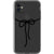 iPhone 11 Black Bow Clear Phone Case - The Urban Flair