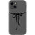 iPhone 13 Black Bow Clear Phone Case - The Urban Flair