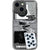iPhone 13 Mini Black White Scraps Collage Clear Phone Case - The Urban Flair