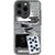 iPhone 13 Pro Black White Scraps Collage Clear Phone Case - The Urban Flair