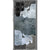 Blue Abstract Shapes Clear Phone Case Galaxy S22 Ultra exclusively offered by The Urban Flair