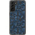 Blue Abstract Splashes Clear Phone Case Galaxy S21 exclusively offered by The Urban Flair