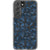 Blue Abstract Splashes Clear Phone Case Galaxy S22 exclusively offered by The Urban Flair