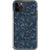 Blue Abstract Splashes Clear Phone Case iPhone 11 Pro exclusively offered by The Urban Flair