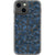 Blue Abstract Splashes Clear Phone Case iPhone 13 Mini exclusively offered by The Urban Flair