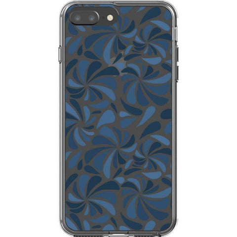 Blue Abstract Splashes Clear Phone Case iPhone 7 Plus/8 Plus exclusively offered by The Urban Flair
