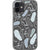 iPhone 12 Blue Color Block Line Art Faces Clear Phone Case - The Urban Flair