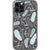 iPhone 12 Pro Blue Color Block Line Art Faces Clear Phone Case - The Urban Flair