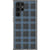 Blue Plaid Clear Phone Case Galaxy S22 Ultra exclusively offered by The Urban Flair