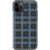 Blue Plaid Clear Phone Case iPhone 11 Pro exclusively offered by The Urban Flair