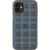 Blue Plaid Clear Phone Case iPhone 12 Mini exclusively offered by The Urban Flair