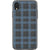 Blue Plaid Clear Phone Case iPhone XR exclusively offered by The Urban Flair