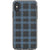 Blue Plaid Clear Phone Case iPhone X/XS exclusively offered by The Urban Flair