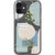 iPhone 12 Blue Terracotta Modern Abstract Clear Phone Case - The Urban Flair