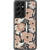 Blush Retro Flowers Clear Phone Case Galaxy S21 Ultra exclusively offered by The Urban Flair