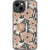 Blush Retro Flowers Clear Phone Case iPhone 13 exclusively offered by The Urban Flair
