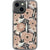 Blush Retro Flowers Clear Phone Case iPhone 13 Mini exclusively offered by The Urban Flair