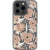 Blush Retro Flowers Clear Phone Case iPhone 13 Pro exclusively offered by The Urban Flair