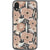 Blush Retro Flowers Clear Phone Case iPhone XR exclusively offered by The Urban Flair