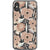 Blush Retro Flowers Clear Phone Case iPhone X/XS exclusively offered by The Urban Flair