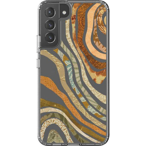 Boho Abstract Lines Clear Phone Case Galaxy S22 Plus exclusively offered by The Urban Flair