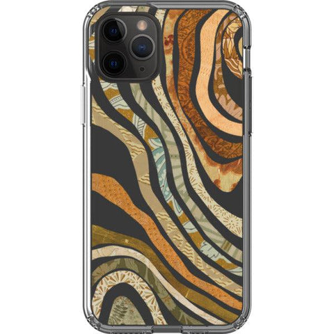Boho Abstract Lines Clear Phone Case iPhone 11 Pro exclusively offered by The Urban Flair
