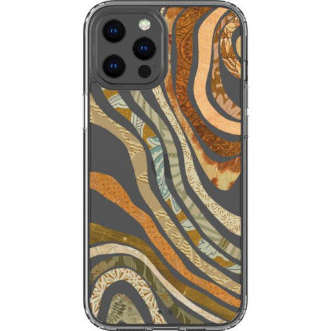 Boho Abstract Lines Clear Phone Case iPhone 12 Pro Max exclusively offered by The Urban Flair