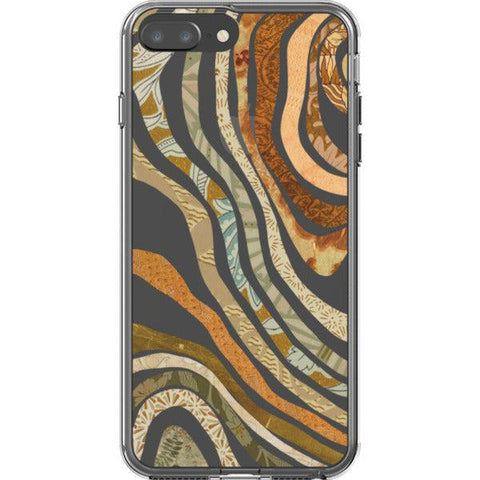 Boho Abstract Lines Clear Phone Case iPhone 7 Plus/8 Plus exclusively offered by The Urban Flair