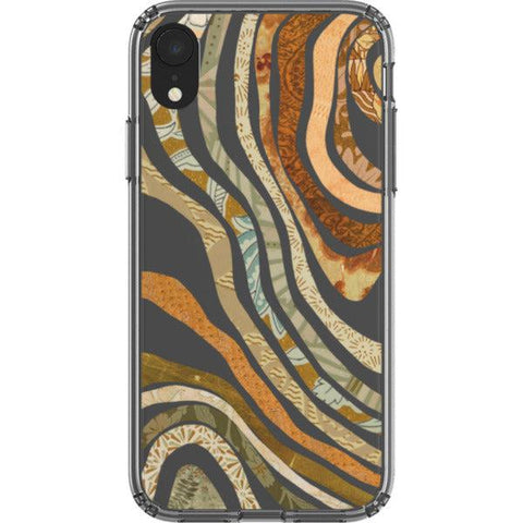 Boho Abstract Lines Clear Phone Case iPhone XS Max exclusively offered by The Urban Flair