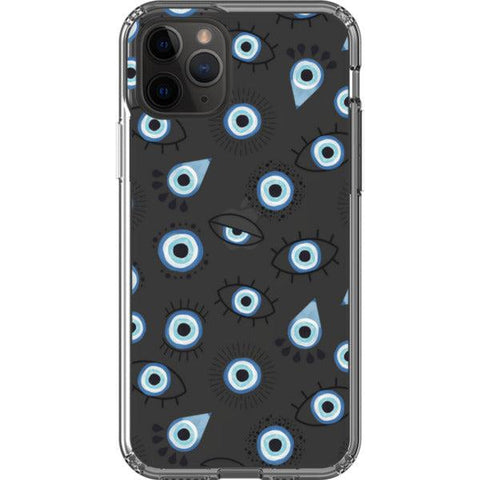 Boho Evil Eyes Clear Phone Case iPhone 11 Pro exclusively offered by The Urban Flair