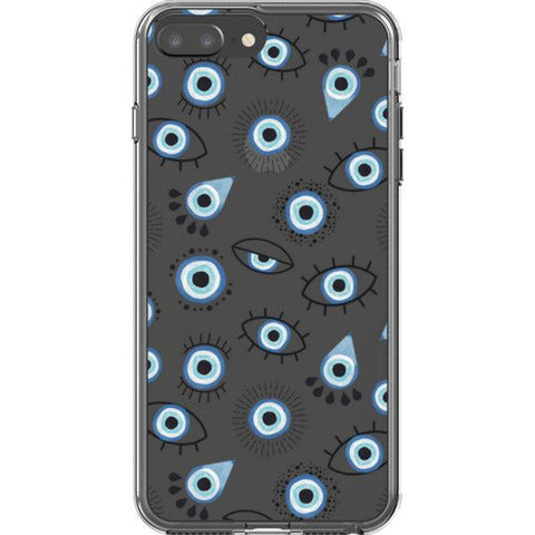 Boho Evil Eyes Clear Phone Case iPhone 7 Plus/8 Plus exclusively offered by The Urban Flair