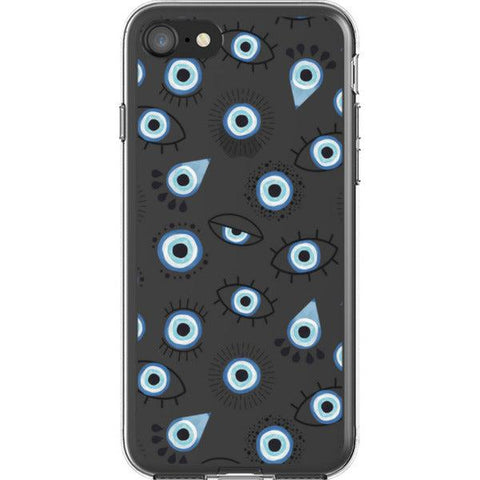 Boho Evil Eyes Clear Phone Case iPhone 7/8 exclusively offered by The Urban Flair
