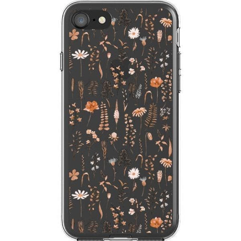 iPhone 7/8/SE 2020 Boho Fall Wild Flower Clear Phone Case - The Urban Flair