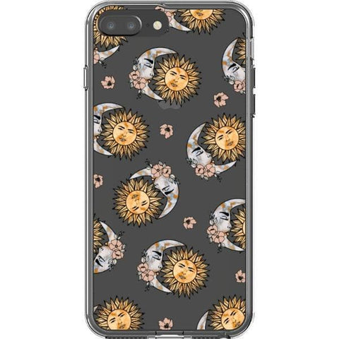 iPhone 7 Plus/8 Plus Boho Opal Sun Moon Clear Phone Case - The Urban Flair