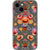 iPhone 13 Boho Stitched Embroidery Print Clear Phone Case - The Urban Flair