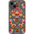 iPhone 13 Mini Boho Stitched Embroidery Print Clear Phone Case - The Urban Flair