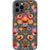 iPhone 13 Pro Max Boho Stitched Embroidery Print Clear Phone Case - The Urban Flair