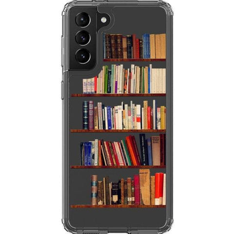 Book Shelf Clear Phone Case for your Galaxy S21 exclusively at The Urban Flair