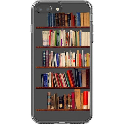 Book Shelf Clear Phone Case for your iPhone 7 Plus/8 Plus exclusively at The Urban Flair