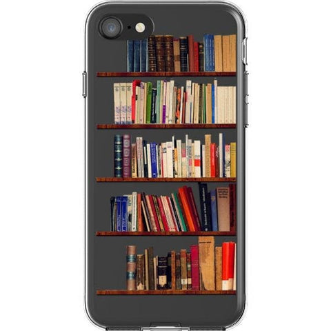 Book Shelf Clear Phone Case for your iPhone SE (2020/2022) exclusively at The Urban Flair