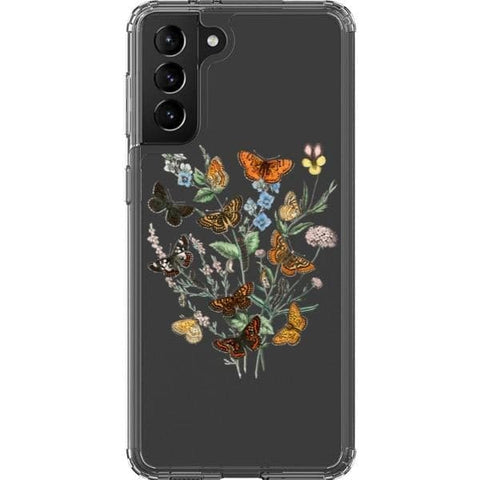 Botany Butterfly Clear Phone Case for your Galaxy S21 exclusively at The Urban Flair
