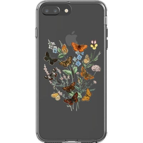Botany Butterfly Clear Phone Case for your iPhone 7 Plus/8 Plus exclusively at The Urban Flair