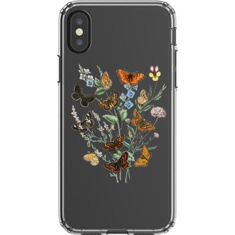 Botany Butterfly Clear Phone Case for your iPhone X/XS exclusively at The Urban Flair
