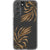 Brown Bohemian Leaves Clear Phone Galaxy S22 exclusively offered by The Urban Flair