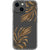 iPhone 13 Mini Brown Bohemian Leaves Clear Phone - The Urban Flair