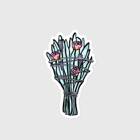 Line Art Illustration Vinyl Waterproof Stickers (Pick A Single Sticker Design)