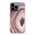 Phone Cases For Deep Purple iPhone 14 Pro With Agate Geode Slice Print Designs