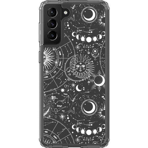 Celestial Zodiac Clear Phone Case for your Galaxy S21 Plus exclusively at The Urban Flair