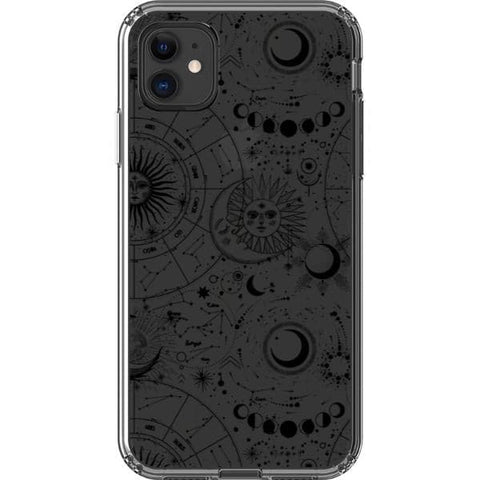 Celestial Zodiac Clear Phone Case for your iPhone 11 exclusively at The Urban Flair